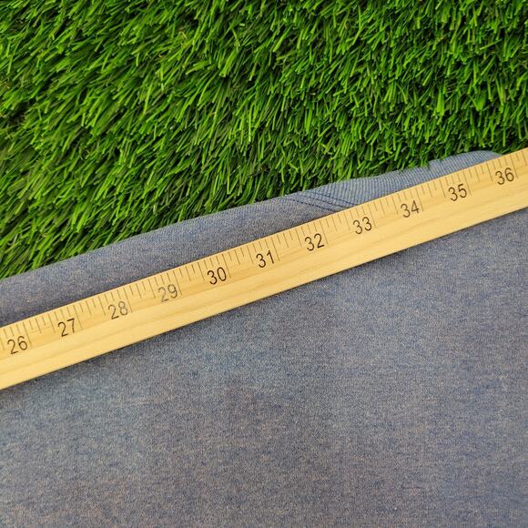 Vintage 90s YALE University Sweatshirt Womens Large 23x24 Faded Blue - Picture 3 of 15